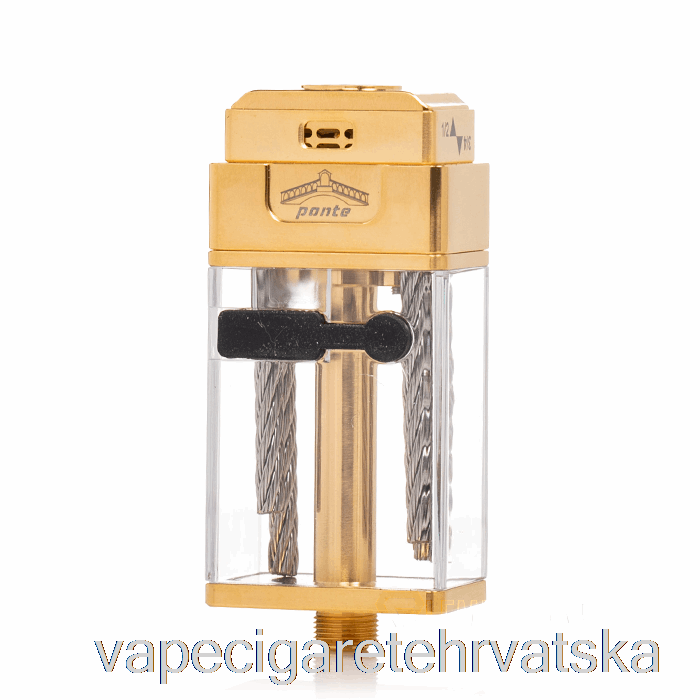 Vape Cigarete Orca Vape X Mrjustright1 Ponte Xl Rdta Stubby Tank Zlato